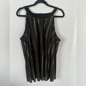 Gold detailed high neck tank